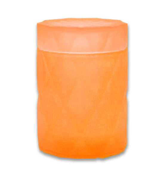 Matte Zesty Orange Diamond Candle with lid- Orange Sherbert!