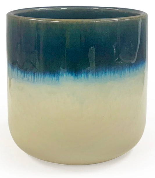 Black Friday Sale Blue and White Ceramic Candle 600 grams